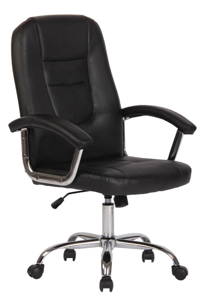 BHM Germany Kancelárska stolička Reedville, syntetická koža, čierna
